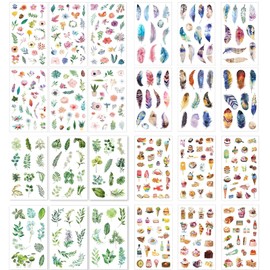 Scrapbook Stickers 750 Pieces Washi Rub Ons Scrapbooking Bullet Journal Aesthetic Sticker Vintage Photo Album Set Sticker Book Adults for DIY Manuals Diaries Photo Albums (Flat Sticker2)