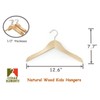 Kids Hangers (Natural Wood, Baby/Toddler Hangers NB-4T)