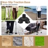 Dotday 2 Pack Cane Tips for Stability, Self Standing Cane