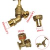 Garden Tap, Brass Outdoor Garden TAP with WALLPLATE Bracket 15MM