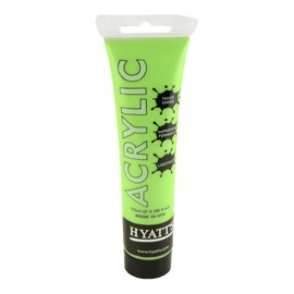 Hyatt's Bright Yellow Green Acrylic Paint | 75 ml Acrylic Paint Tube Artist Grade | Quick Drying and Non Toxic Paint | Heavy Body Acrylic Paint I Art Supplies for Painting and Crafts