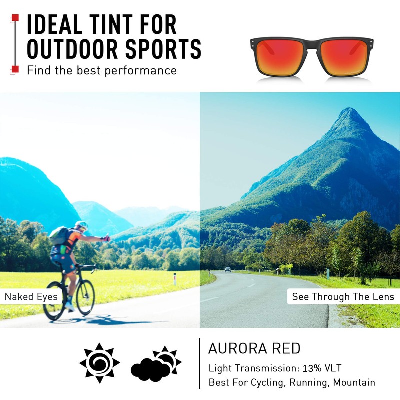 ThunderClap Polarised Replacement Lenses for Electric Swingarm XL Sunglasses, Aurora