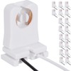 JACKYLED Non-Shunted Turn-Type T8 Lamp Holder UL Socket Tombstone with