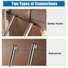 OUTPRIZE 57" RV Bunk Ladder, 4 Wide Step Aluminum Camper