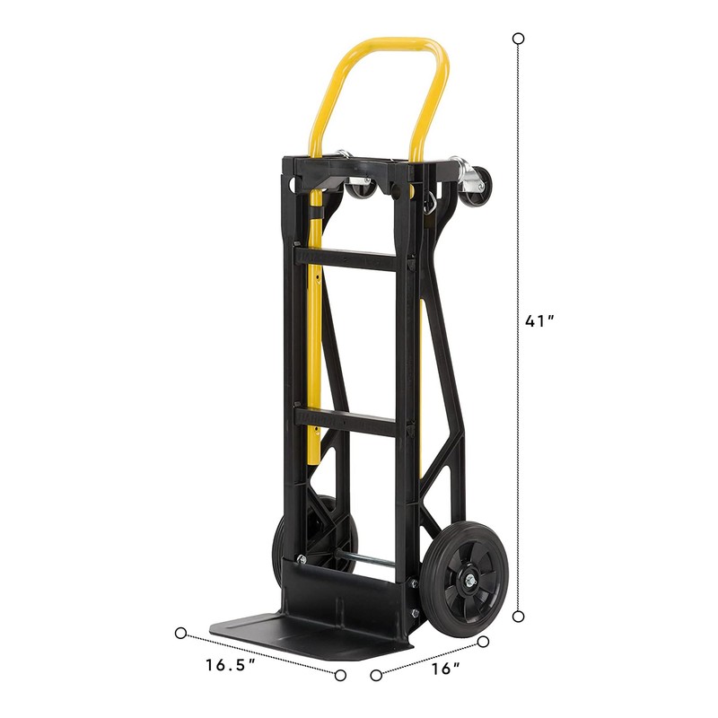 Harper Trucks Convertible Nylon Hand Truck w/ Stair Glides, 300lb