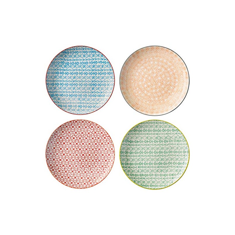 Bloomingville Ceramic 10'' Dinner Plates Carla Express - colorful Serving