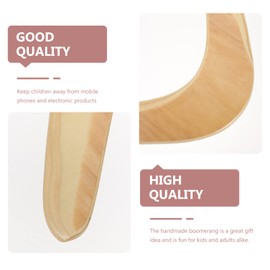 Warmhm Boomerang Adults Boomerangs Outdoor Wooden Boomerang Plaything Crafted Wooden Boomerang for Kids Adults Kids Sports Boomerang 0466359284
