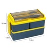 Azaya Ruby Lunch Box 1400ml Bento Box with Spoon, Fork,