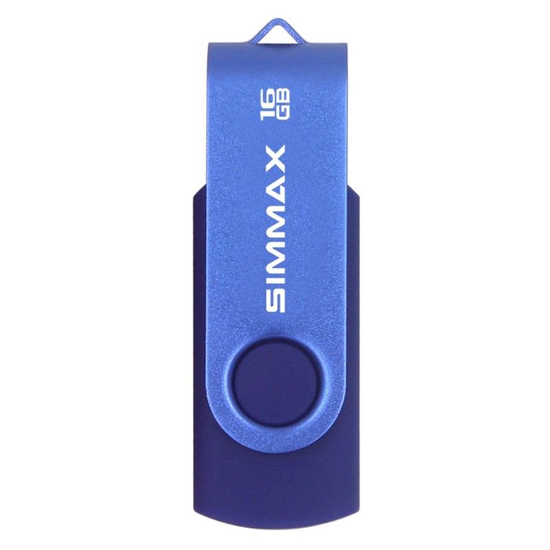 SIMMAX USB Flash Drives 2 Pack 16GB Memory Stick Swivel
