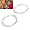 5 Pair Silver Hoop Earrings Retro Simple Lightweight Zinc Alloy