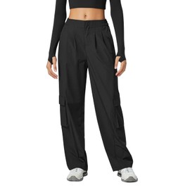 TOPYOGAS Women's Waterproof Rain Pants - Lightweight Windproof Overpants for Hiking, Golf, Fishing & Outdoor Work Black