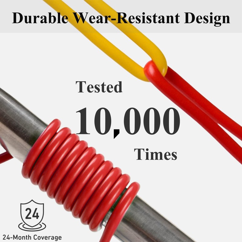 DOCOLL Dual Ended Crocodile Alligator Clips, 15A Test Lead Wire