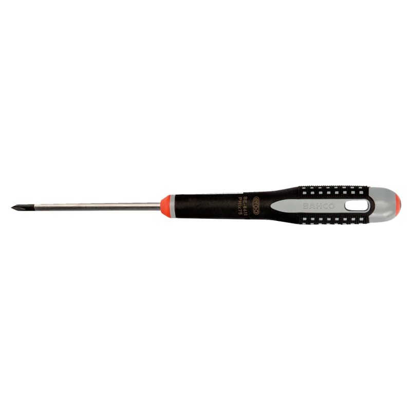 Bahco BE-8611 "Ergo" Ph-1 Screwdriver, Multi-Colour, 197 mm