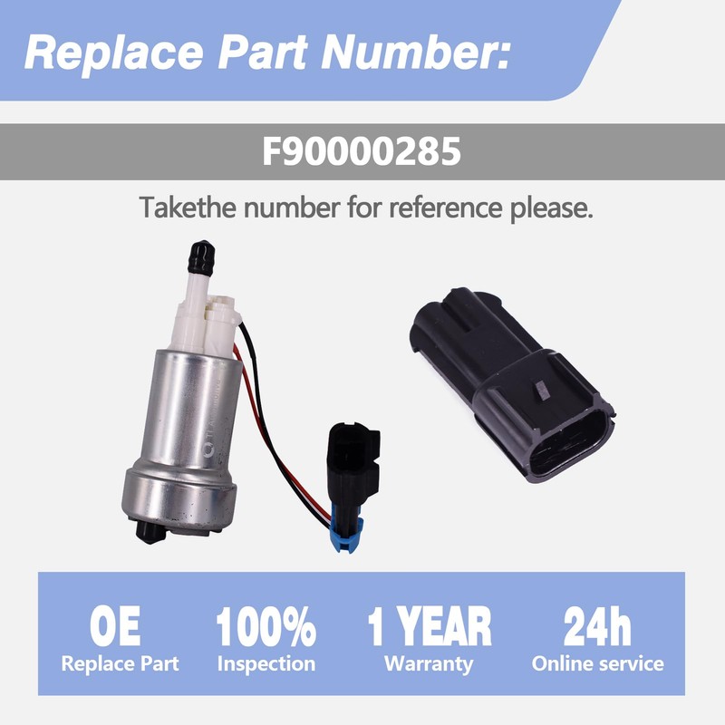 F90000285 Fuel Pump & 400-1168 Install Kit Fits for 525LPH