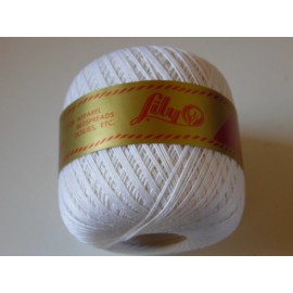 Lily Vintage GLO-TONE Lily Mills Co Mercerized Crochet Cotton Art 42 thread white nos