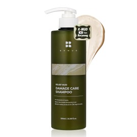 BRMUD Relief Mud Clay Damaged Care Shampoo | Gentle Damaged Hair Repair Shampoo for Breakage & Thinning Hair w/ 16 Different Plant Oils | Hair Strengthening Shampoo for Men & Women (16.9 fl oz)