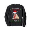 Funny Christmas Pug Design Sweatshirt