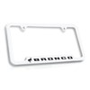 Ford Bronco UV Printed Plastic License Plate Frame