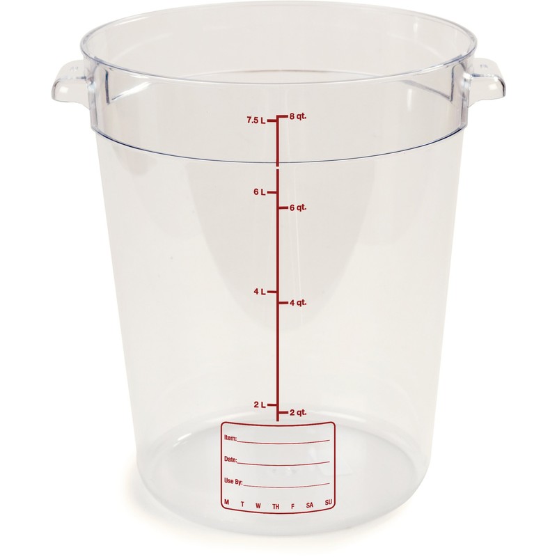 Carlisle FoodService Products Storplus Round Food Storage Container with Stackable