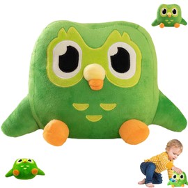 ZPSCXQ Duolingo Plush, Duolingo Plush Owl, Stuffed Cartoon Owl, Stuffed Toy Soft, Animal Cute Toy Suitable for Home Decoration Childrens Birthday Gift, Dobby Teddy