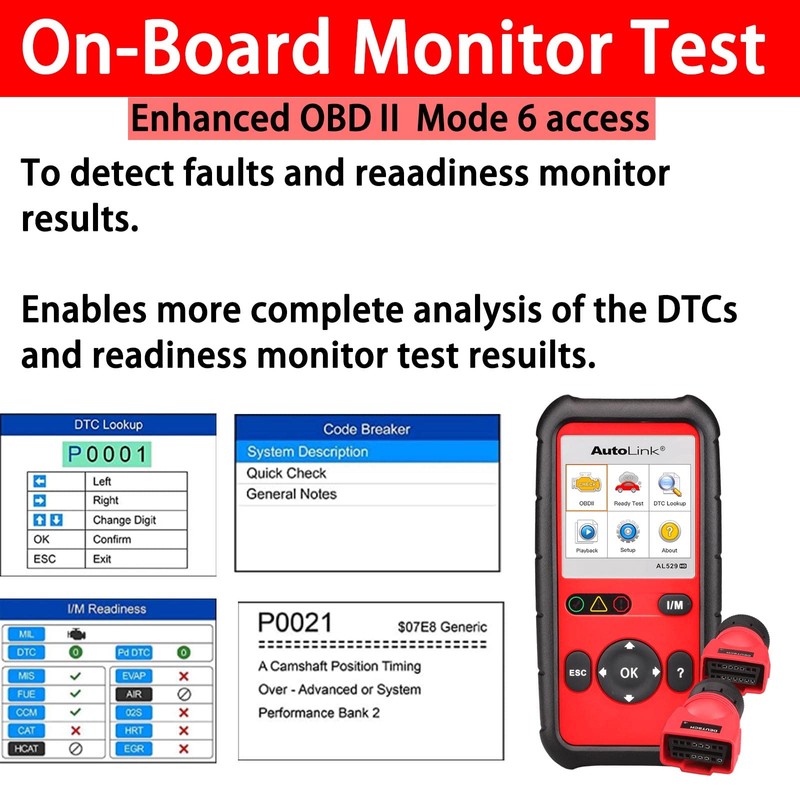 Autel AutoLink AL529HD OBD2 Scanner with Screen Wiper 2025 Heavy