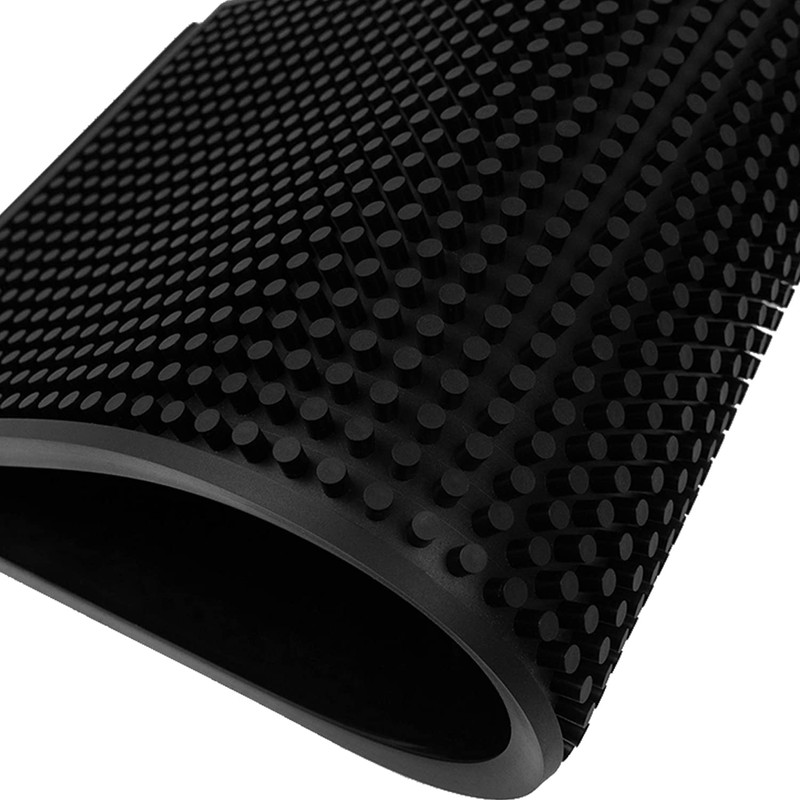 Excovip Black Bar Mat for Countertop,Service Spill Mat for Home