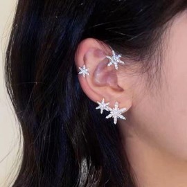 Wiwpar Head Wraps Bands Bow Knotted Headbands Chiffon Head Wraps Non Slip HairBand for Women Girls, Rhinestone Metal