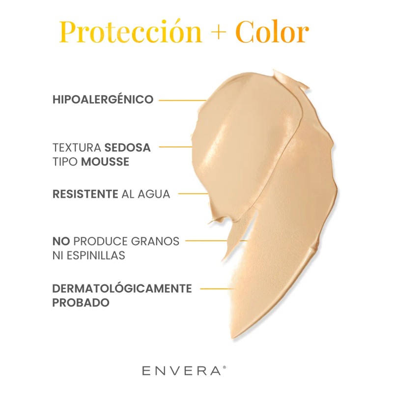Protector Solar Fps Uva Uvb Color Light Envera