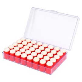 LOONENG - 40 piezas de esponja con estuche de almacenamiento - Esponja para dedos con cabeza de esponja suave, perfecto para pintar, dibujar, plantillas, hacer tarjetas y más