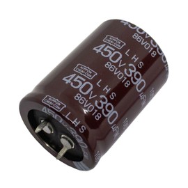 Elko Capacitor Radial 390µF 450V | Snap-in Electrolytic Capacitor up to 105°C | 390uF Electrolytic Capacitor from UCC