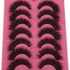 False Eyelashes Fluffy Thick 8D Volume Wispy Faux Mink Lashes
