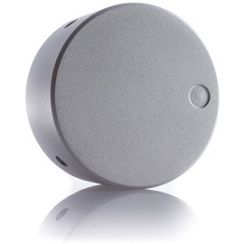 Hifi Lab Potentiometer Knob Aluminium 48 x 22 mm Solid Silver 6.35 mm