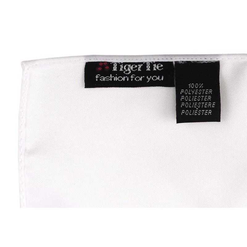 TigerTie Cummerbund Pocket Square Satin Bow Tie Plain Sash Waistband,