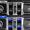 DIAMOOKY 4PCS Upgraded Window Switch Button Cover Compatible with Jeep