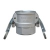 TOYOX 633-DBL-3-AL Camlock Twin Lock Type Coupler, Female Thread, Aluminum,