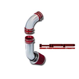 High Performance Parts Cold Air Intake Kit & Red Filter Combo Compatible for Hyundai 2009-2011 Genesis 3.8L V6 Sedan 4 Doors