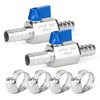 TAISHER 1PCS 304 Stainless Steel 3/4" Mini Ball Valve Shut