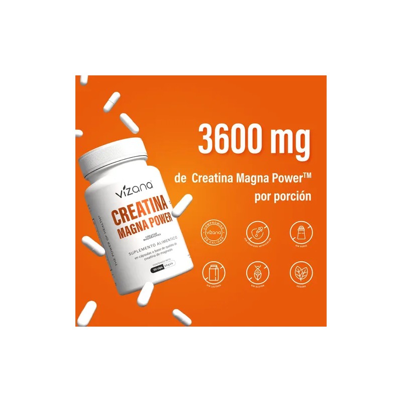 Creatina Magnapower Quelada 180 Cap-600 Mg| Vizana Nutrition