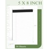 6pcs Small Note Pads, White Notepads 5x8 College Ruled Notebook,