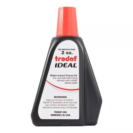 Trodat 53024 Ideal Premium Replacement Ink for Use with Most Self Inking , Red