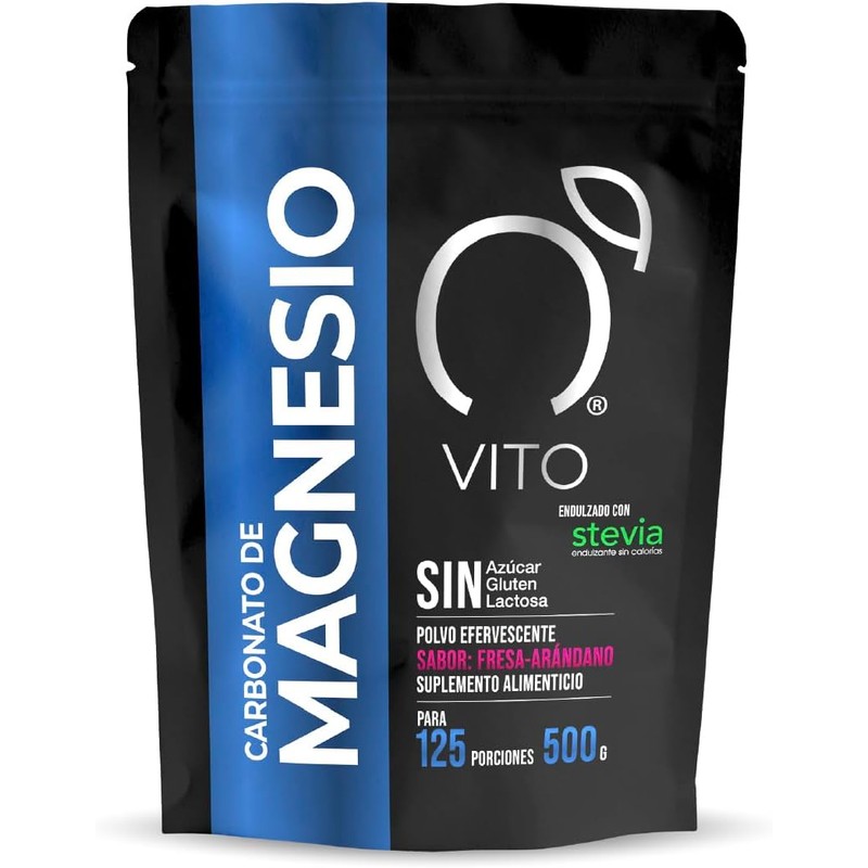 VITO - Magnesio Efervescente Fresa-Arándano - 500 g - 120