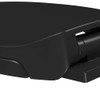 "vidaXL Soft-Close Toilet Seat in Black Polypropylene, Quick-Release Design and