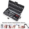 TSUINZ 46-Piece Socket Wrench Set Craftsman Bit Socket TPR Handle
