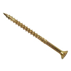 ForgeFast Elite Fast-Start Woodscrews | 4.0 x 70mm | Zinc Yellow | Box 100