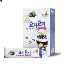 딸기맛요구르트분말 타먹는가루요거트 엔초이스 요거요거 블루베리분말 스틱형 300g 요거요거분말스틱 Strawberry Flavor Yogurt Powder Drinkable Powder Yogurt Enchoice Yogoyogo Blueberry Powder Stick Type 300g Yogoyogo Powder Stick