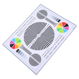 Operitacx Farbfokus-kalibrierungskarte Für Kameraobjektive, Zubehör Zum Testen Von Sicherheitskameras, Objektiv-testdiagramm-Anpassung Für Die Schnelle Bereitstellung Von