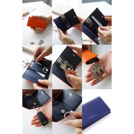 Pelle Molvida PM-BA317-BK Key Case, Black, Black