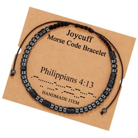 JoycuFF Christian Bracelets for Women,Christian Bible Verse Bracelets Inspirational Gifts for Women Birthday Gifts for Friends Female Philippians 4:13