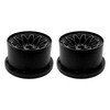 FLMLF Nylon Rear Wheel Hub Rim Set Black for 1/5