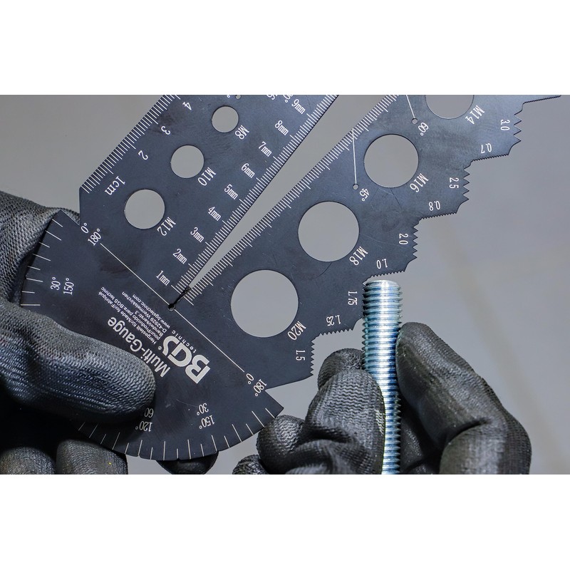 BGS 74247 | Screwpitch Gauge and Thread Template | Metric